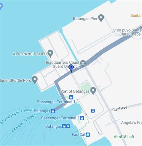 batangas map google|Batangas Port .